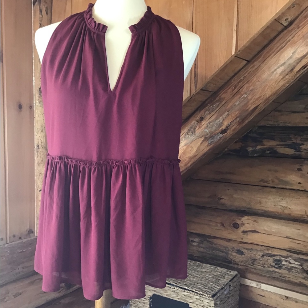 Ann Taylor peplum blouse- Size Small Petite